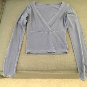 Brandy Melville shirt blue wash one size fits all